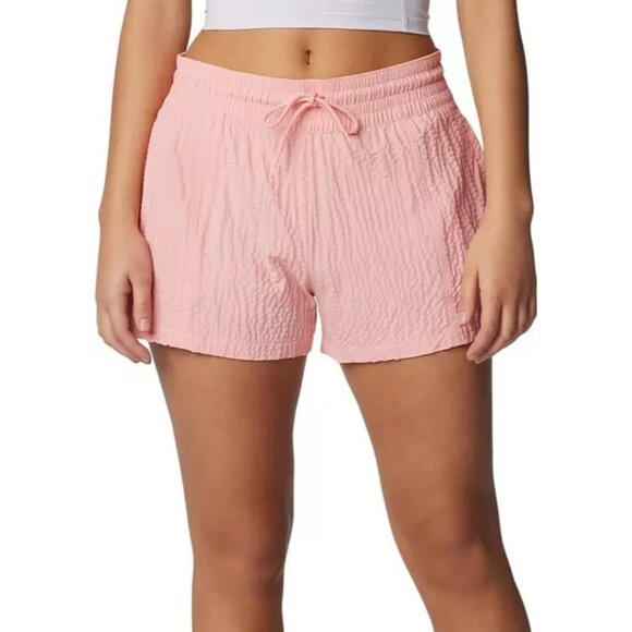 Columbia Women's Boundless Trek Active Shorts Lightweight Pockets Pink Medium - Picture 1 of 5